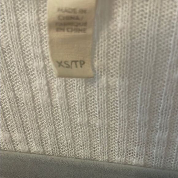 Eileen Fisher White Organic Linen & Cotton Blend Cardigan - Picture 3 of 5